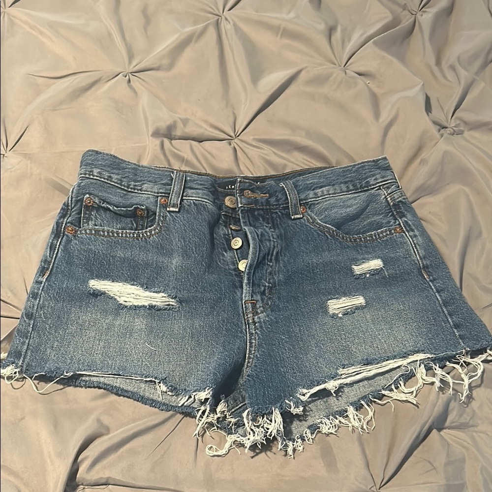 Denim Distressed Women's Shorts